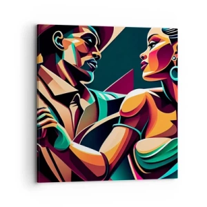 Impression sur toile - Image sur toile - Au rythme du coeur - 70x70 cm