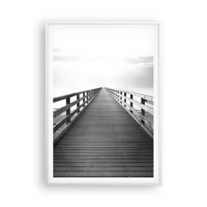 Affiche dans un cadre blanc - Poster - A perte de vue... - 70x100 cm