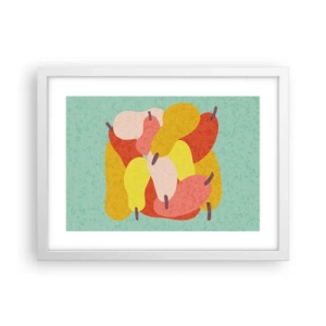 Affiche dans un cadre blanc - Poster - Essayez le soleil d'été - 40x30 cm