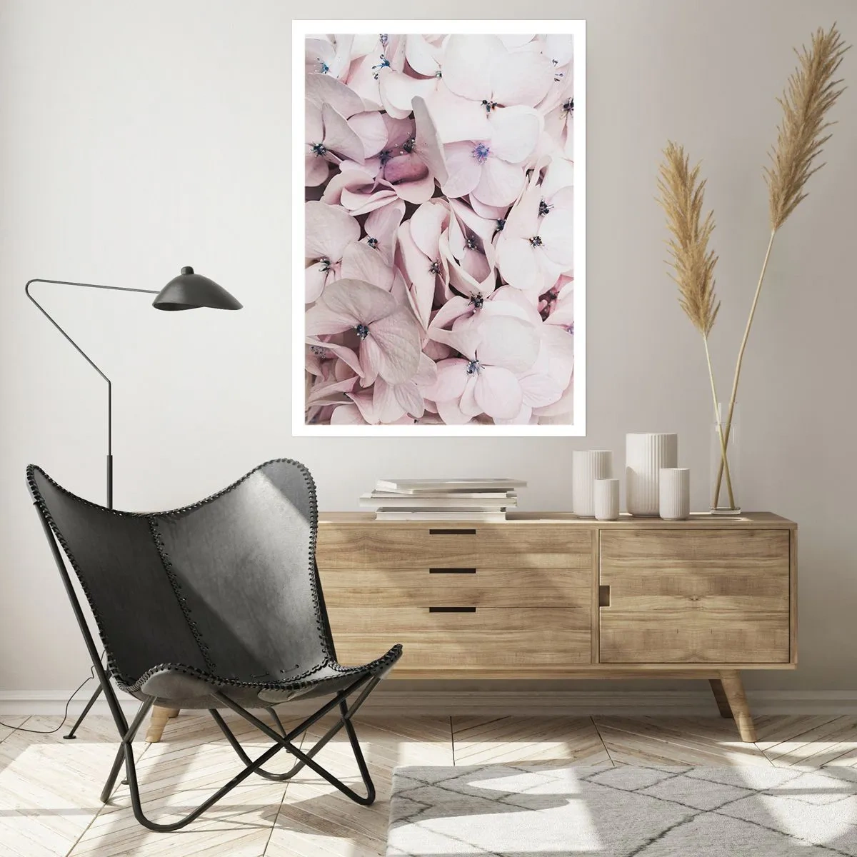 Affiche - Poster - Dans un flot de fleurs - 40x50 cm