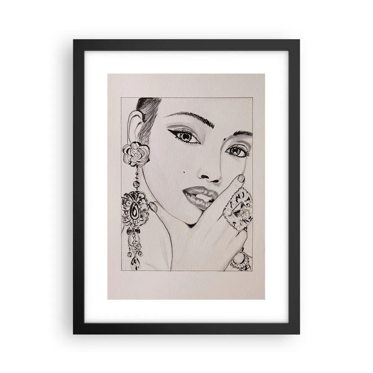 Affiche dans un cadre noir - Poster - Le plus beau joyau - 30x40 cm