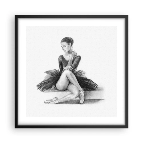 Affiche dans un cadre noir - Poster - Envoutée par la danse - 50x50 cm