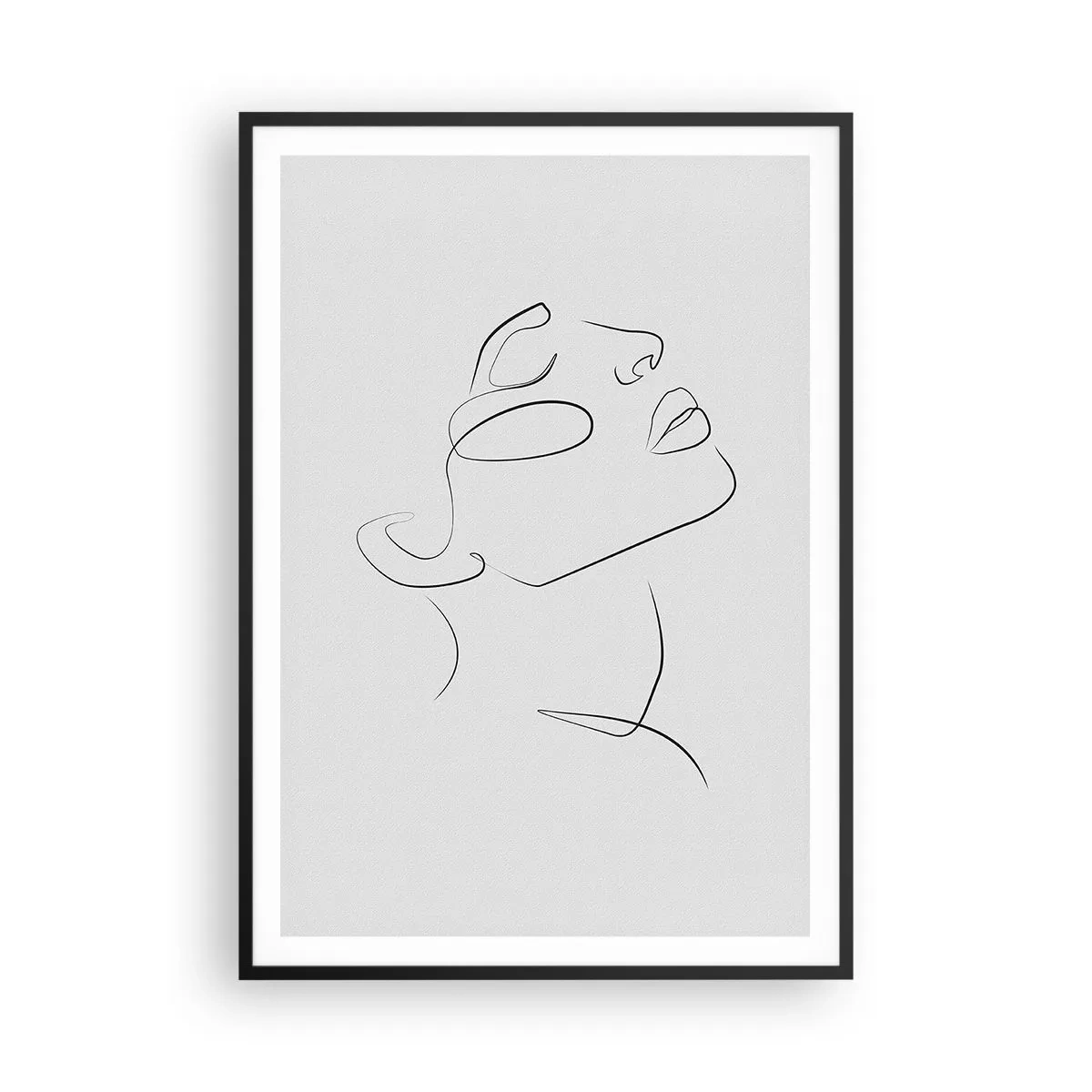 Affiche dans un cadre noir - Poster - Méandre du rêve - 70x100 cm