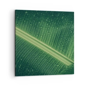 Impression sur toile - Image sur toile - Structure de vert - 60x60 cm