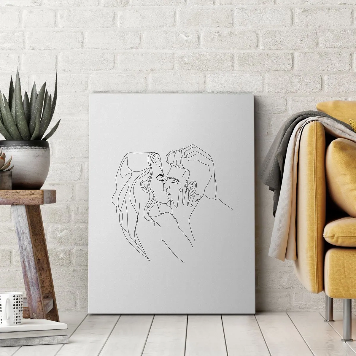 Impression sur toile - Image sur toile - La même ligne - 65x120 cm