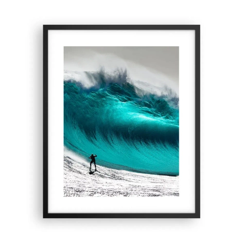 Affiche dans un cadre noir - Poster - Challenge accepté - 40x50 cm