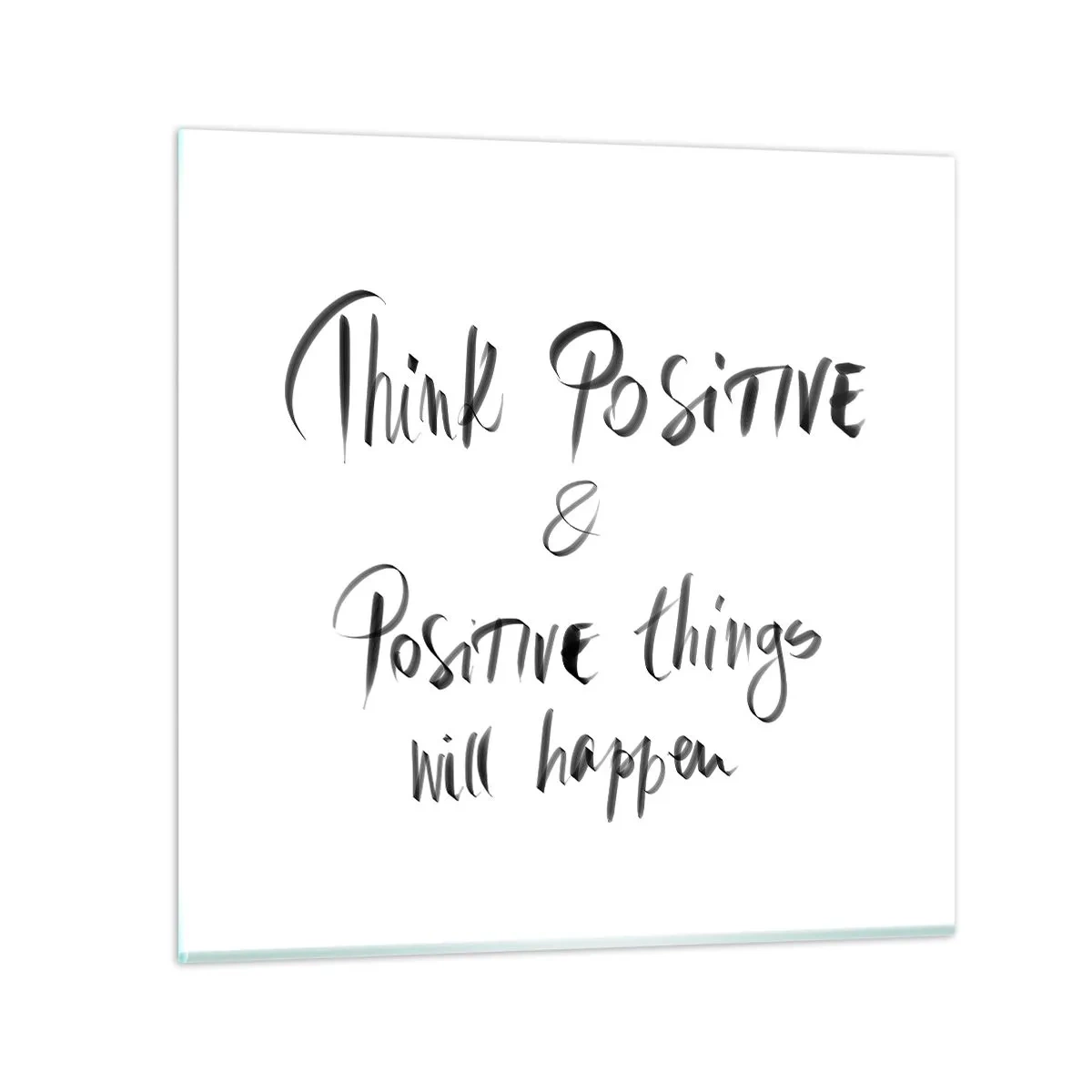 Impression sur verre - Image sur verre - Comment vivre? - 50x50 cm