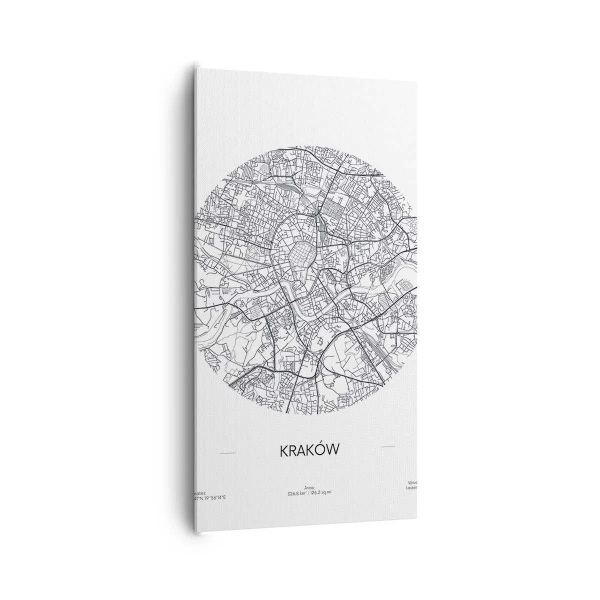 Impression sur toile - Image sur toile - Anatomie de Cracovie - 65x120 cm