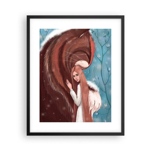 Affiche dans un cadre noir - Poster - Bienvenue dans le conte de fées - 40x50 cm