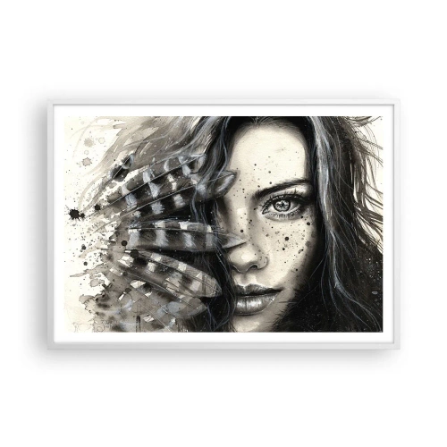 Affiche dans un cadre blanc - Poster - Beauté sauvage - 100x70 cm