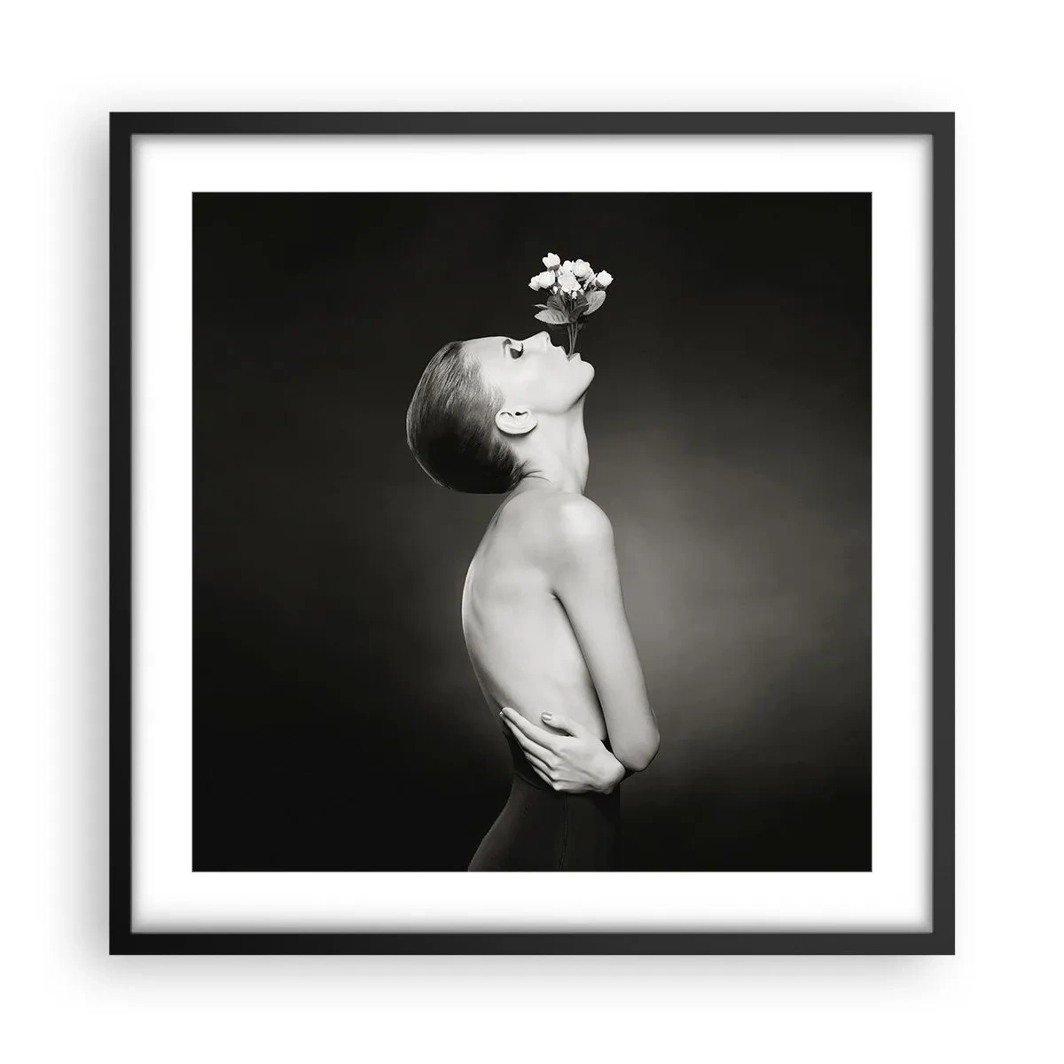 Affiche dans un cadre noir - Poster - Elégance excentrique - 50x50 cm