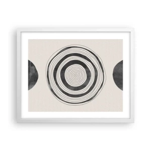 Affiche dans un cadre blanc - Poster - Ce qui est important c'est ce qu'il y a entre les deux - 50x40 cm