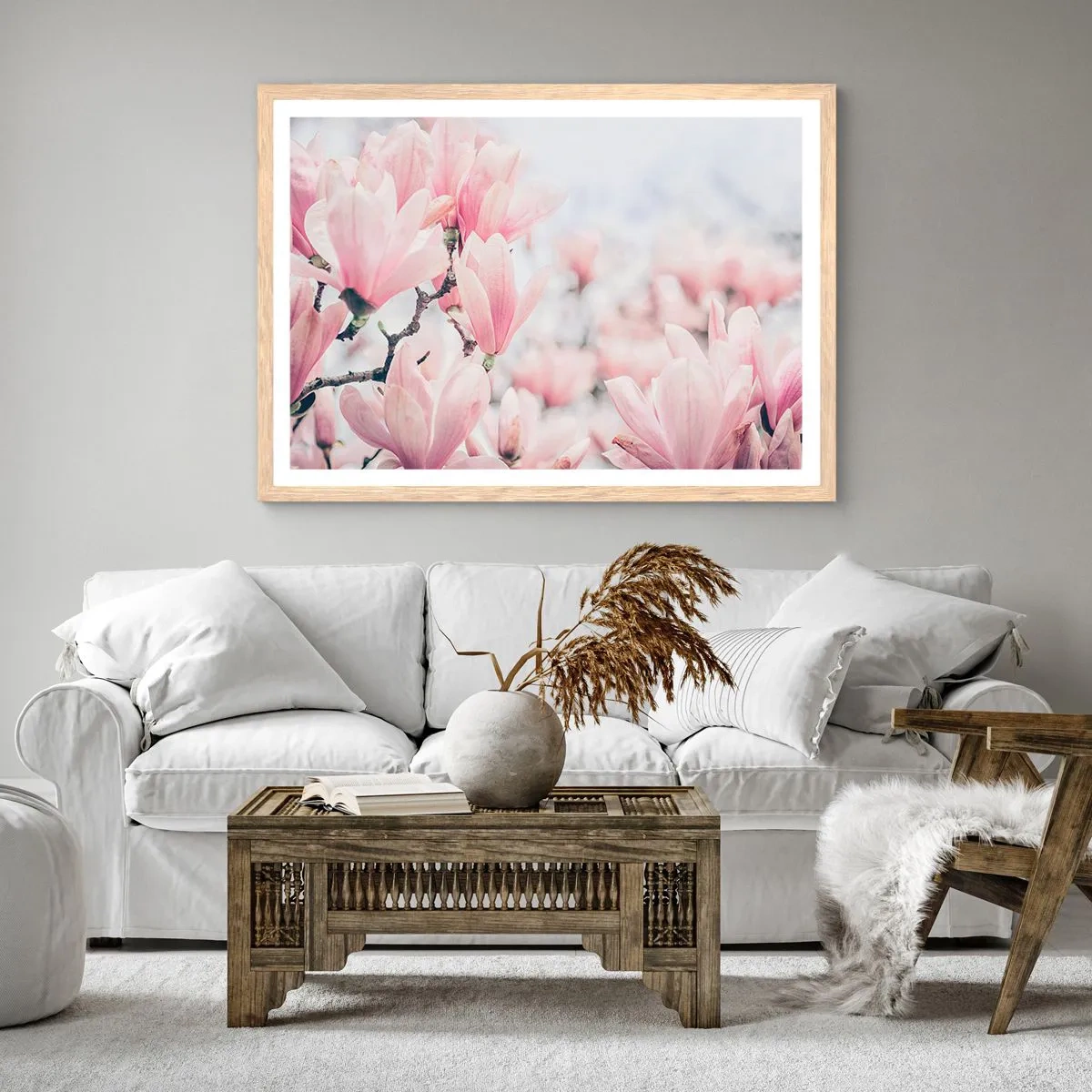 Affiche dans un chêne clair - Poster - Idéal de la subtilité - 100x70 cm