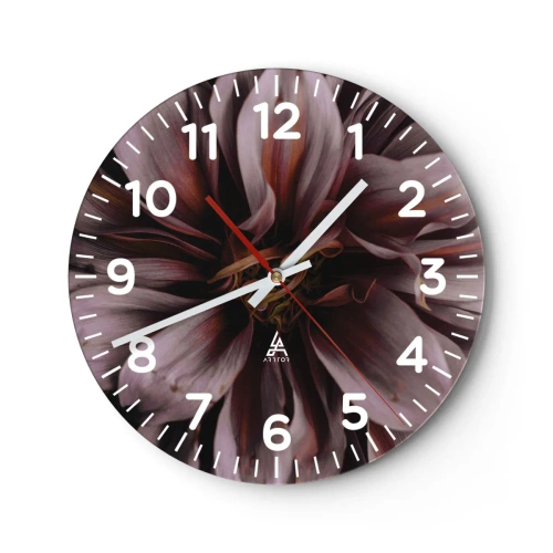 Horloge murale - Pendule murale - Un coeur fleuri - 40x40 cm