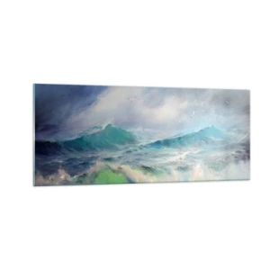 Impression sur verre - Image sur verre - "Le tourbillon hurlait de triomphe..." - 100x40 cm