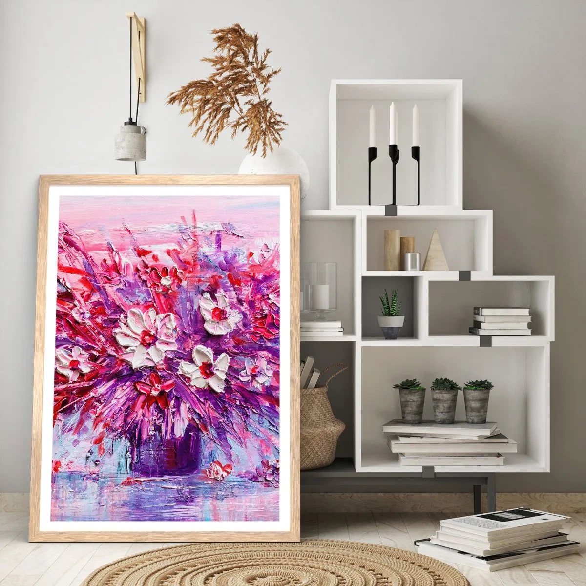 Affiche dans un chêne clair - Poster - Innocence et passion - 50x70 cm