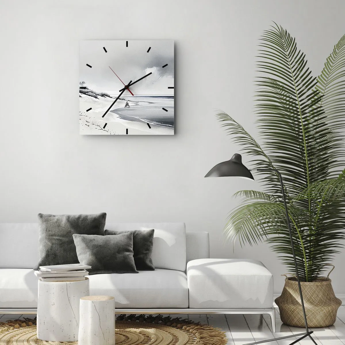 Horloge murale - Pendule murale - Ensemble depuis toujours - 30x30 cm