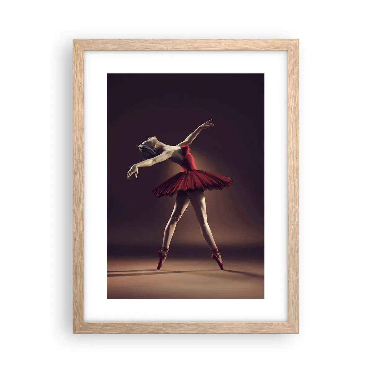Affiche dans un chêne clair - Poster - Une danseuse étoile - 30x40 cm