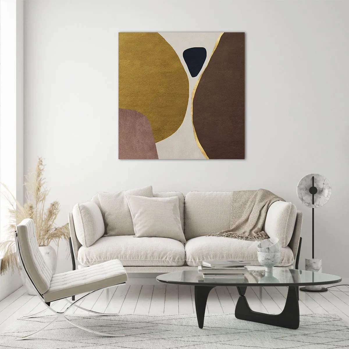 Impression sur verre - Image sur verre - L'abstraction – une place dans l'espace - 70x70 cm