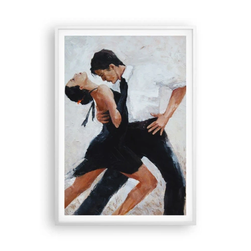 Affiche dans un cadre blanc - Poster - Tango de mes rêves et pensées - 70x100 cm
