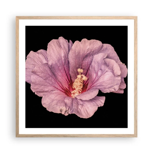 Affiche dans un chêne clair - Poster - Directement au coeur - 60x60 cm