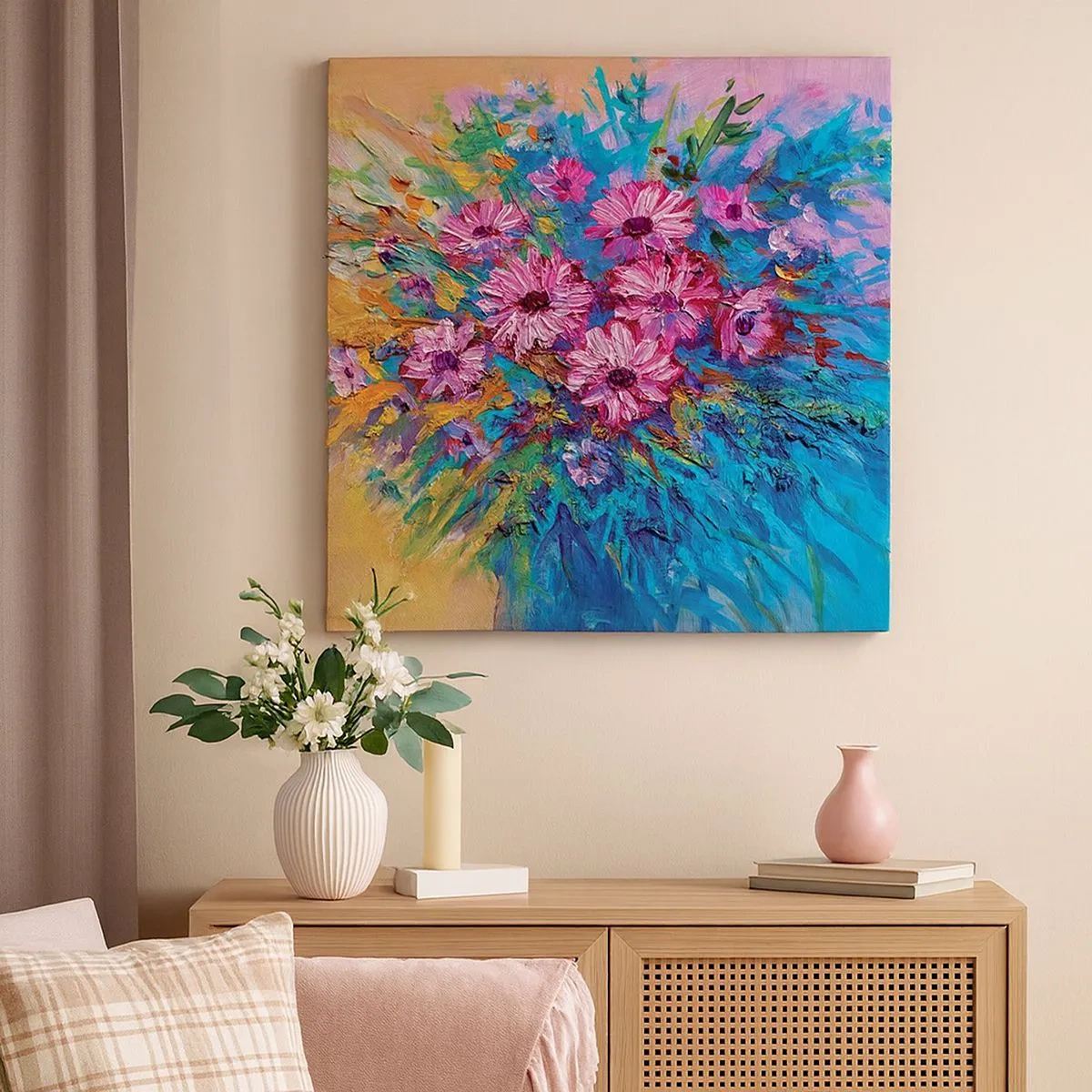 Impression sur toile - Image sur toile - Énergie de la vie - 30x30 cm