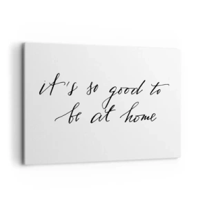 Impression sur toile - Image sur toile - Lettrage de style calligraphique sur fond blanc - 120x80cm - Toute la vérite - Décoration murale moderne pour le salon et la chambre ARTTOR