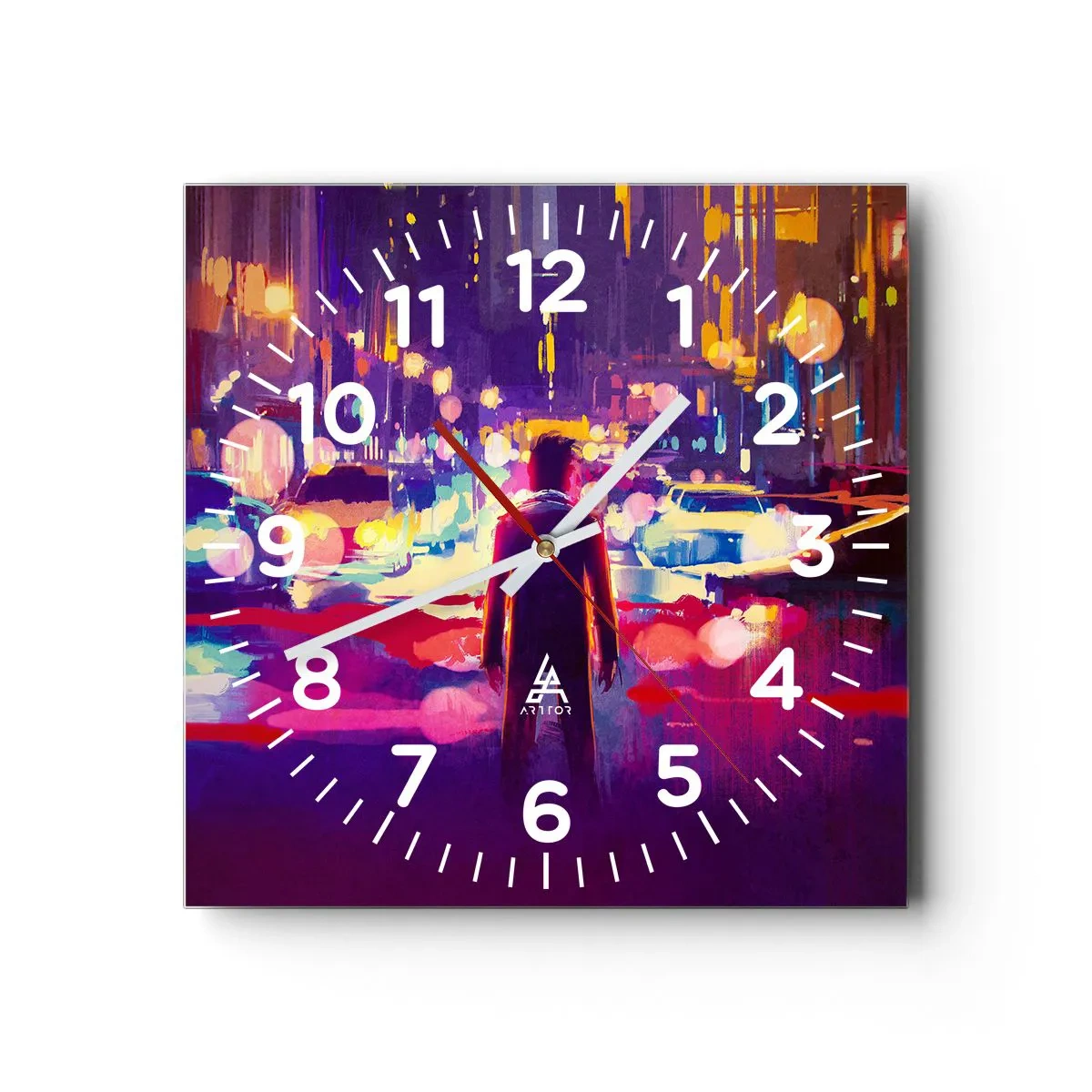Horloge murale - Pendule murale - Immergé dans la lumière - 40x40 cm