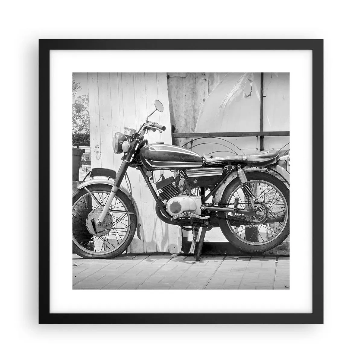 Affiche dans un cadre noir - Poster - Classique au dessus de tout - 40x40 cm