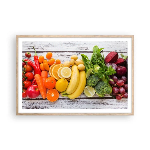 Affiche dans un chêne clair - Poster - Ce n'est pas suffisant? - 91x61 cm