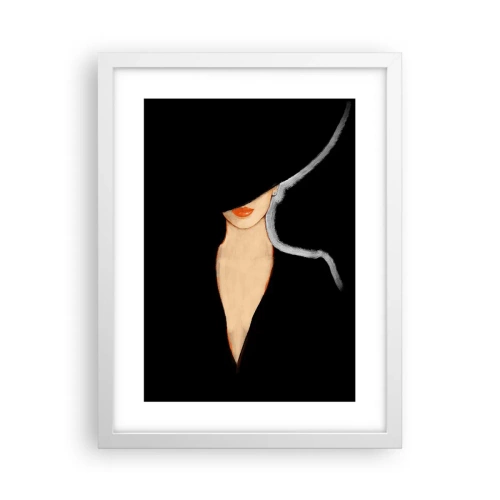 Affiche dans un cadre blanc - Poster - Élégance et style - 30x40 cm