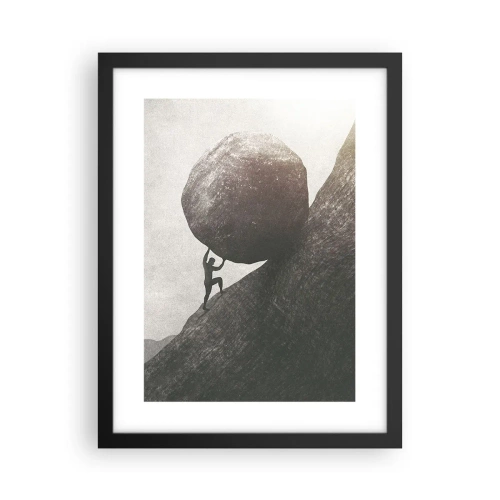 Affiche dans un cadre noir - Poster - Je crois contre tout espoir - 30x40 cm