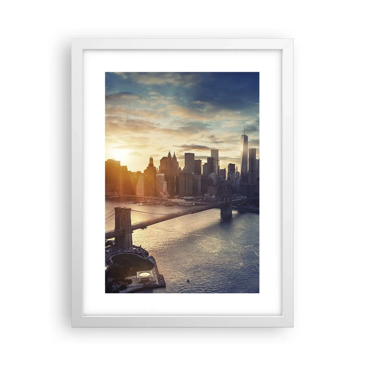 Affiche dans un cadre blanc - Poster - Monument de la culture occidentale - 30x40 cm