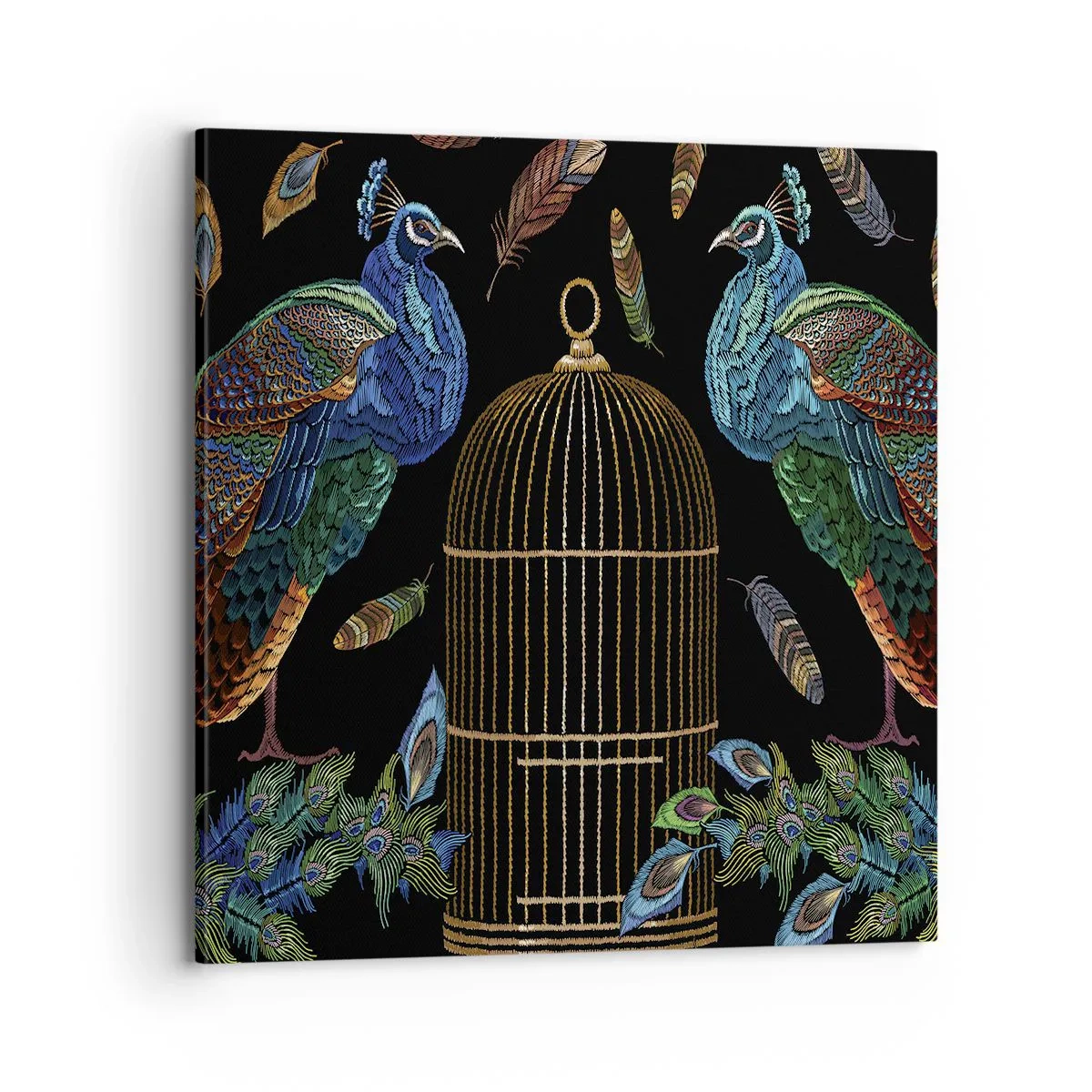 Impression sur toile - Image sur toile - En robes royales - 70x70 cm