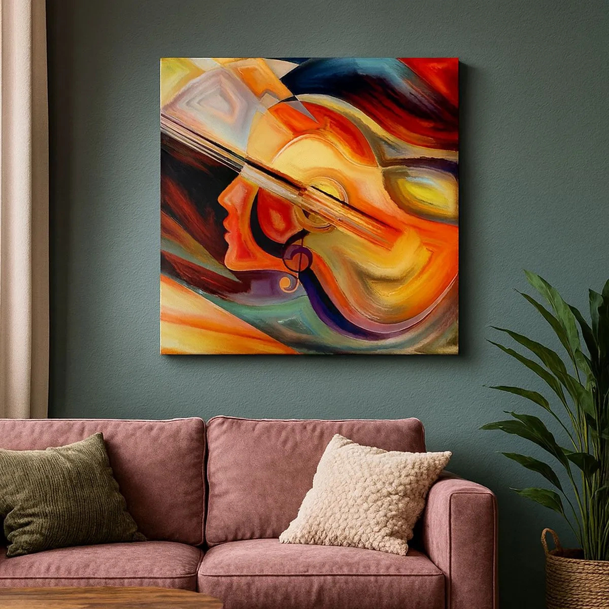 Impression sur toile - Image sur toile - Tout va bien - 30x30 cm