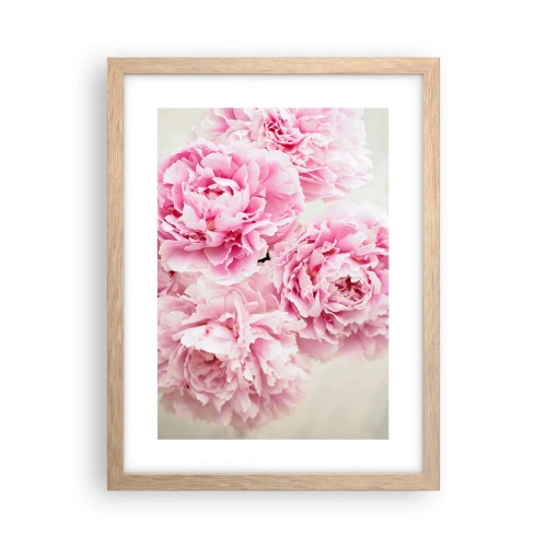 Affiche dans un chêne clair - Poster - En glamour rose - 30x40 cm