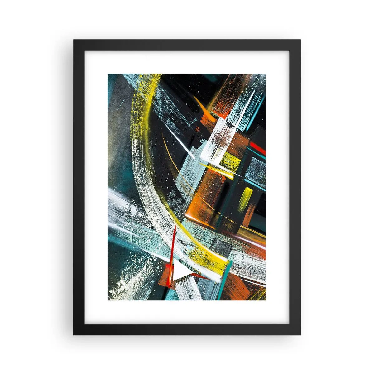 Affiche dans un cadre noir - Poster - L'énergie du mouvement - 30x40 cm