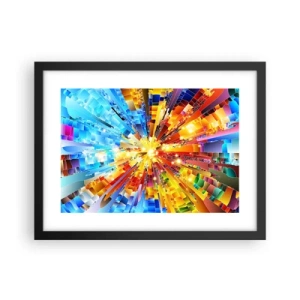 Affiche dans un cadre noir - Poster - In medias res - 40x30 cm