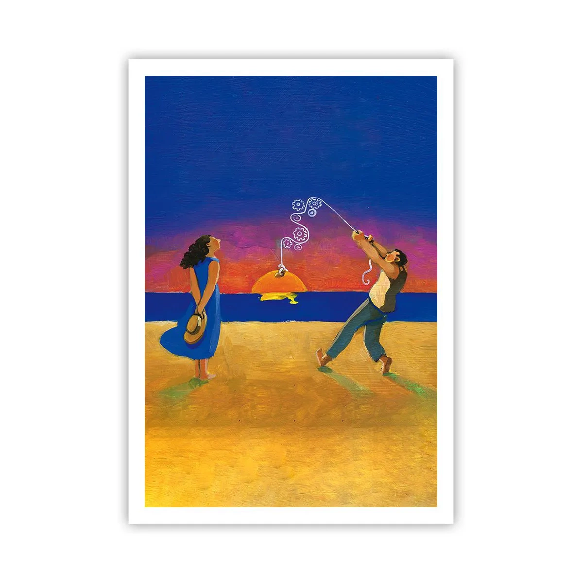 Affiche - Poster - Plus qu'une étoile dans le ciel - 70x100 cm