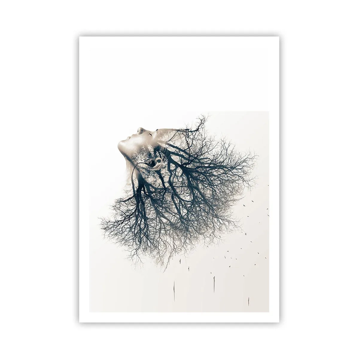 Affiche - Poster - Écouter le murmure des arbres - 70x100 cm