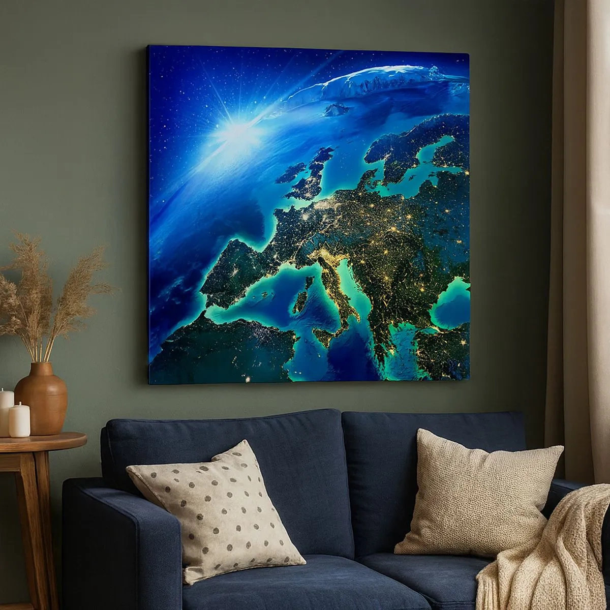 Impression sur toile - Image sur toile - Europe pétillante - 30x30 cm