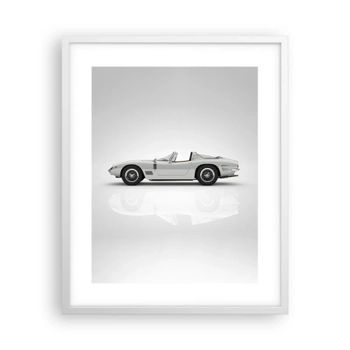 Affiche dans un cadre blanc - Poster - Promesse de plaisir - 40x50 cm