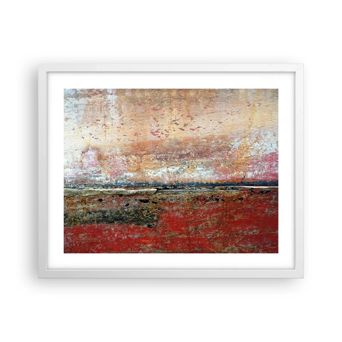 Affiche dans un cadre blanc - Poster - C'est peut-être la mer - 50x40 cm