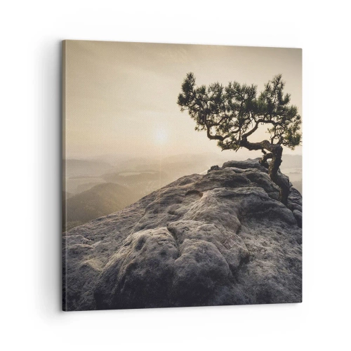 Impression sur toile - Image sur toile - La vie gagne toujours - 60x60 cm