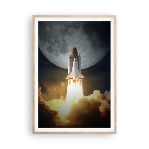 Affiche dans un chêne clair - Poster - Le début d'une aventure surnaturelle - 70x100 cm