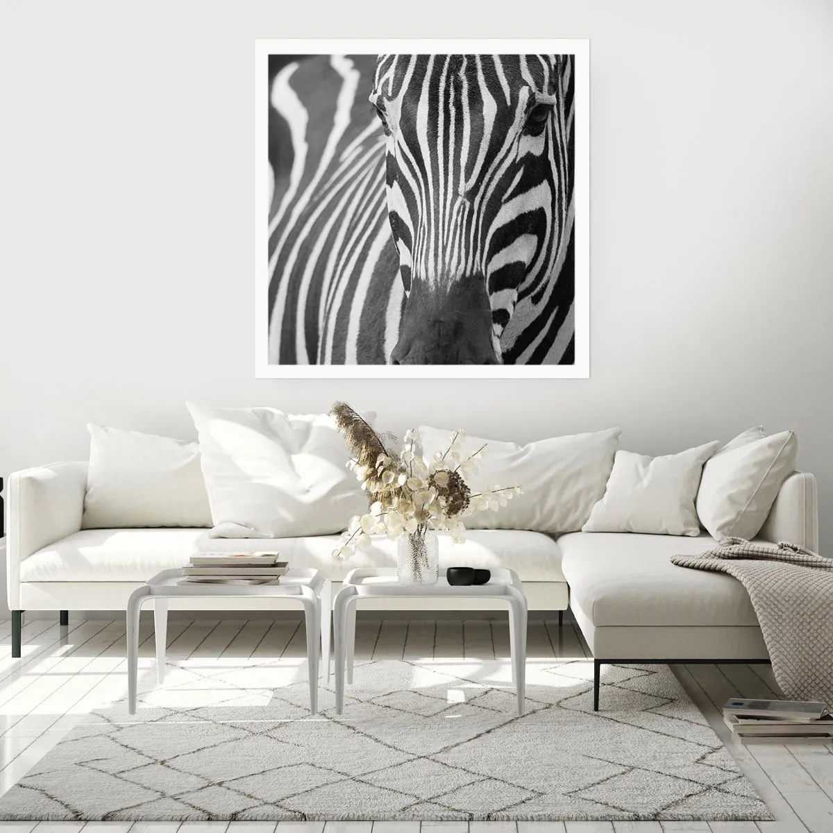 Affiche - Poster - Le monde est noir et blanc - 50x50 cm