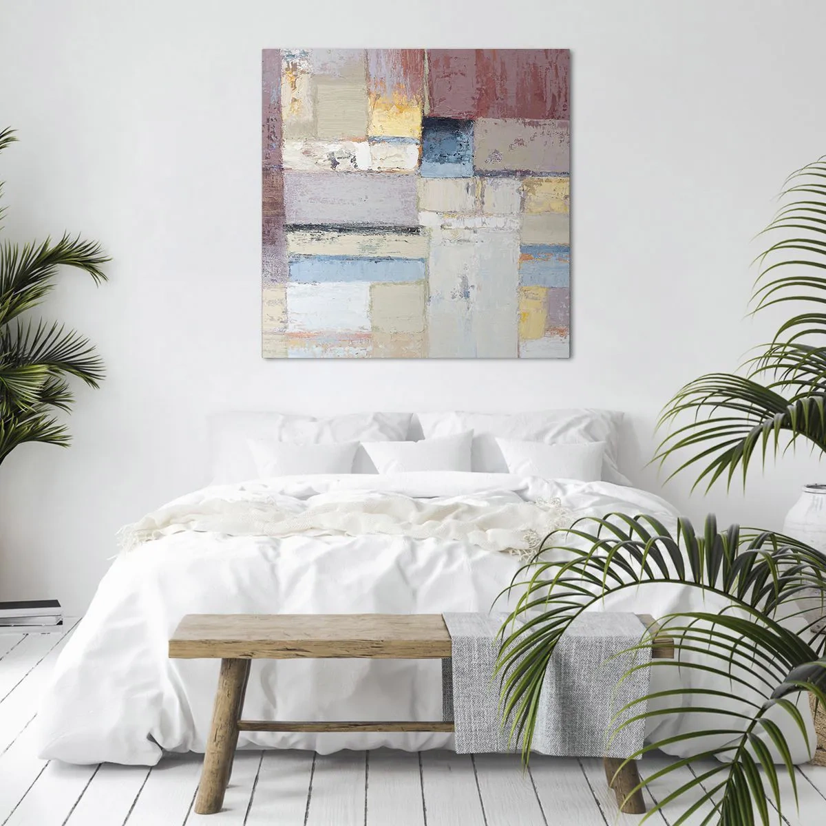 Impression sur toile - Image sur toile - Le calme de la géométrie - 70x70 cm