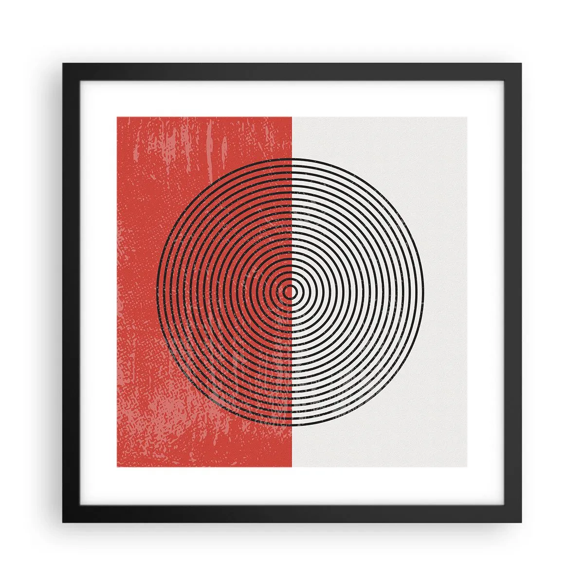 Affiche dans un cadre noir - Poster - Dans le mille - 40x40 cm