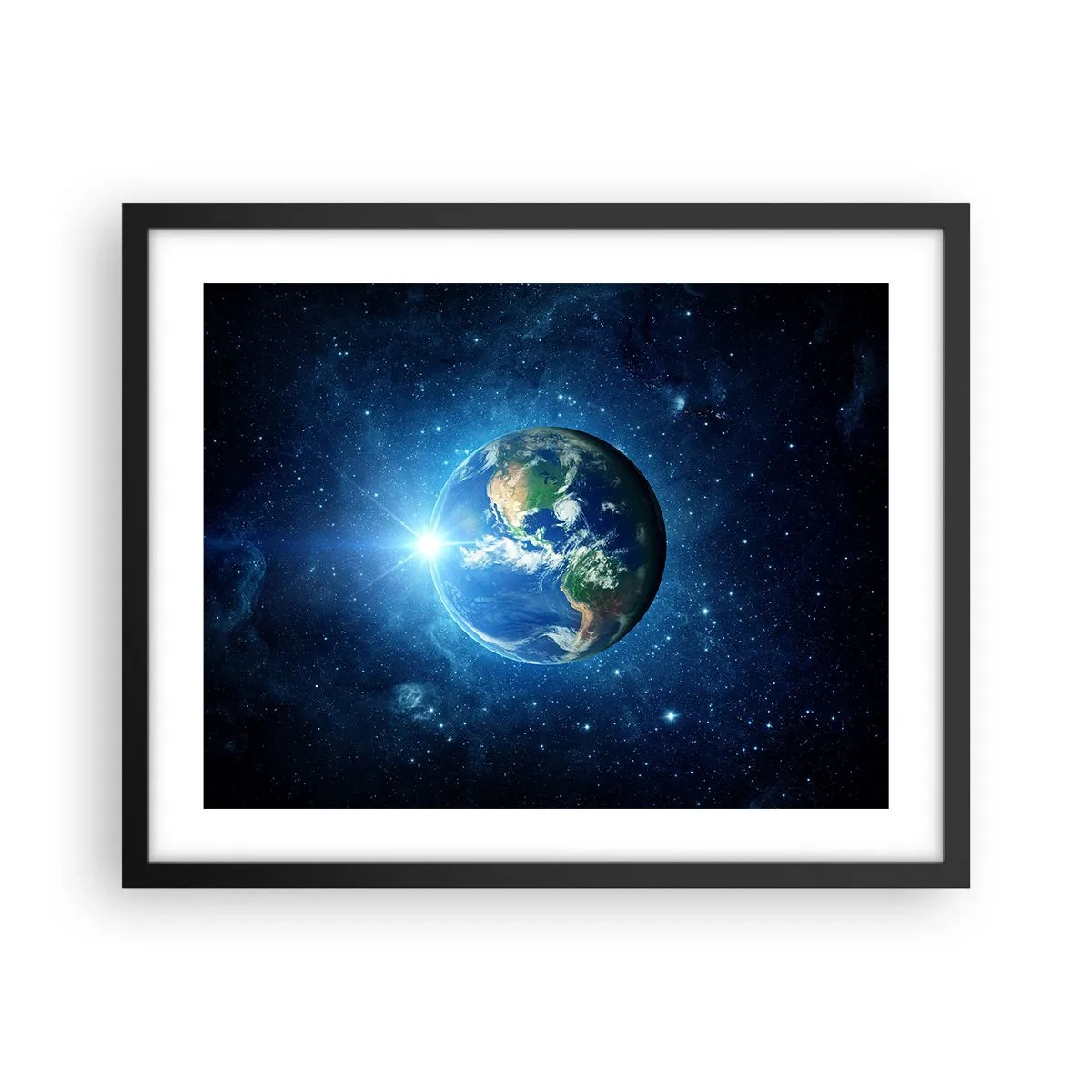 Affiche dans un cadre noir - Poster - Nous sommes au paradis - 50x40 cm