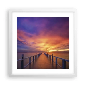 Affiche dans un cadre blanc - Poster - Sans fin - 40x40 cm